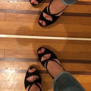 Size 6 | EU 36 | Suede Black High Heels